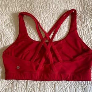 Lululemon Red Energy Bra